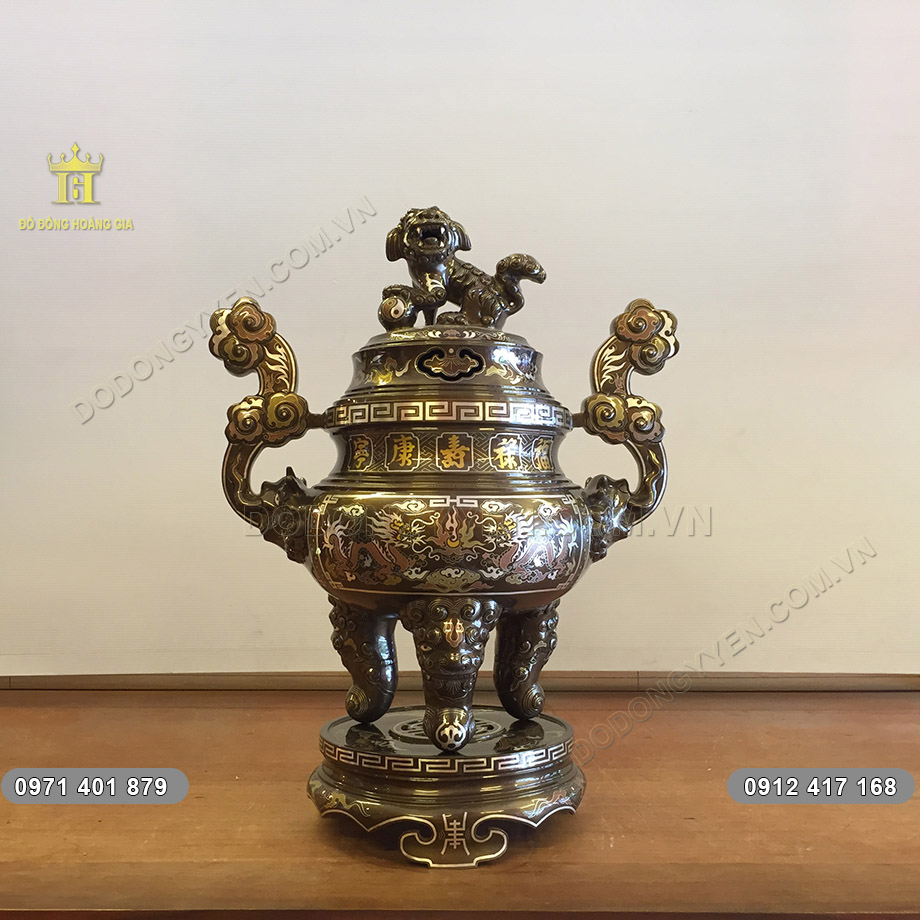 đỉnh đồng ngũ sắc 60cm